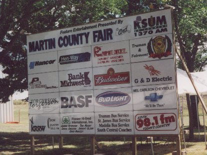 Sponsor Sign Martin Co. Fair