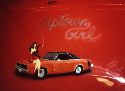 69' Dodge mural (inside trunk lid)